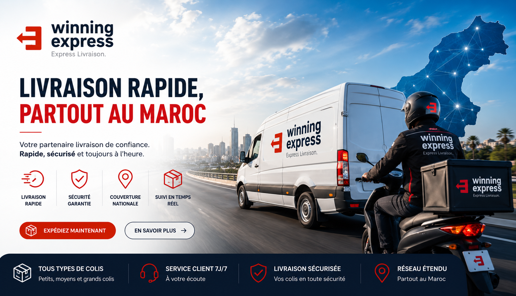 Winning Express — Livraison rapide, partout au Maroc